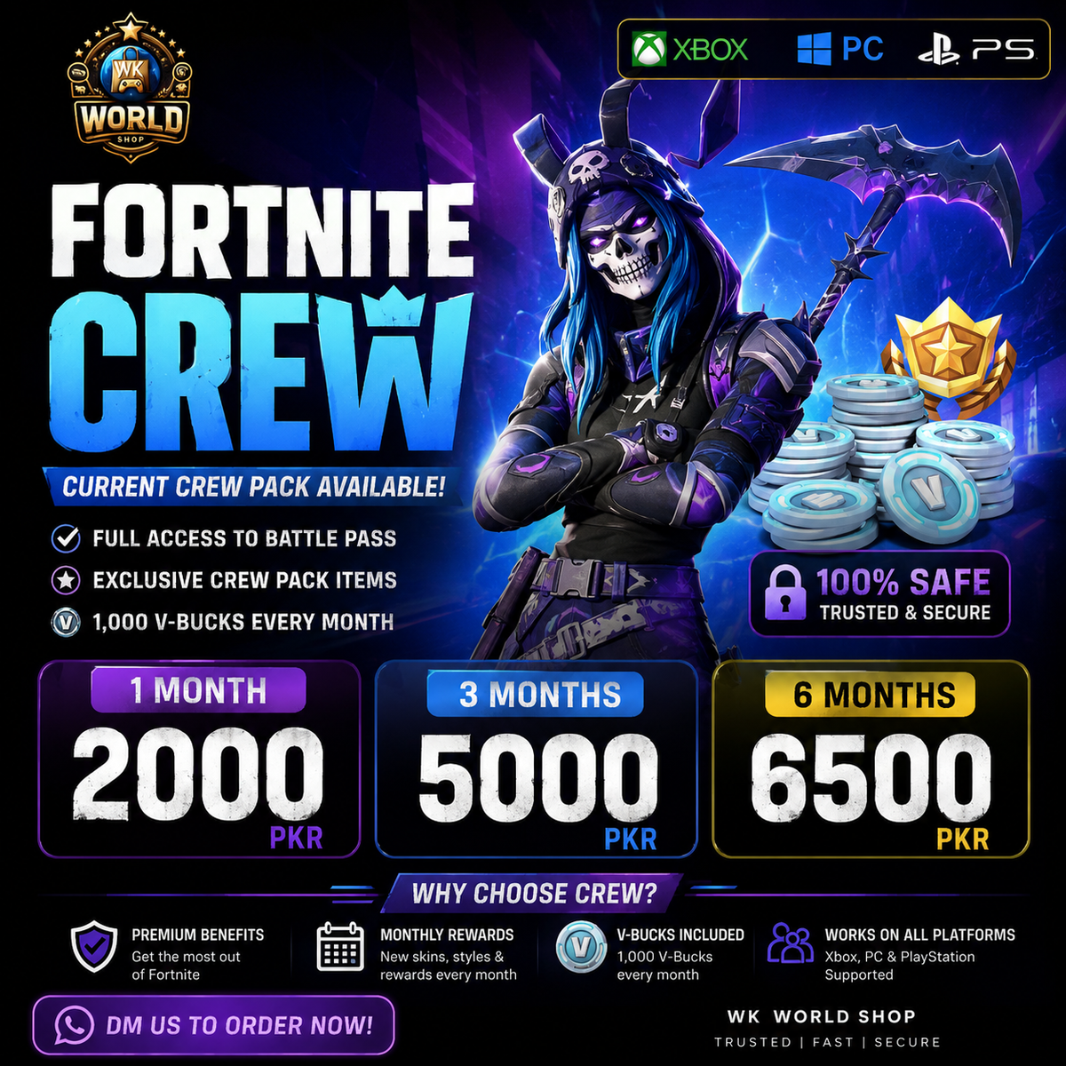 Fortnite Crew Pack - WK World Shop