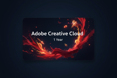 Adobe Creative Cloud 1 Year Private Account